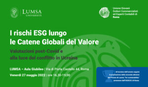 Scopri di più sull'articolo I rischi ESG lungo le Catene Globali del Valore e Premio Laurea 2021